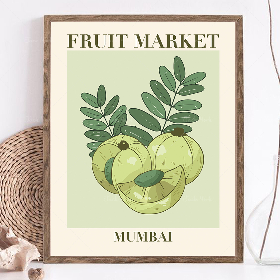 과일 시장 프린트, 과일 시장 포스터, 과일 프린트,  - Plant Jackfruit 리뷰 및 가격