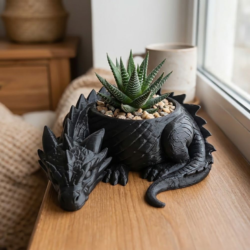 3D 프린팅된 용 모양 화분 재배용 화분 재미있는 꽃  - Snake Plant Ceramic 리뷰 및 가격